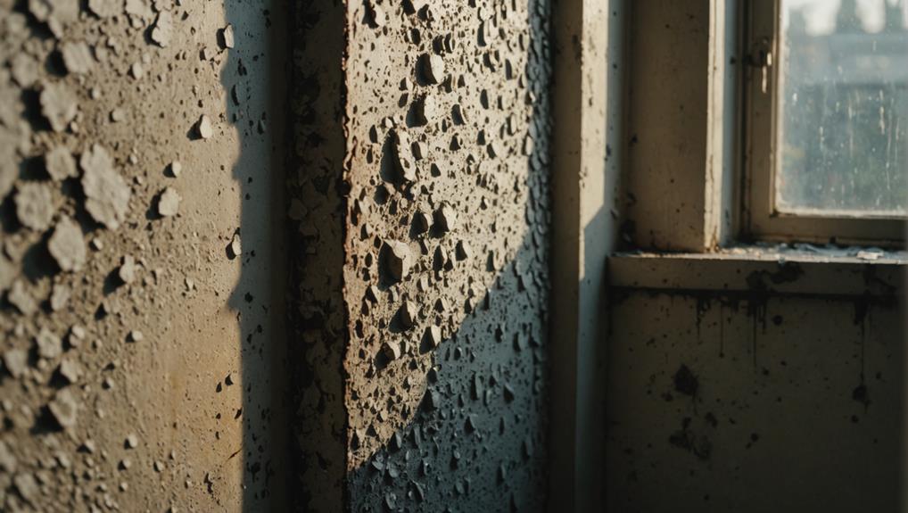 Infrared thermal imaging camera detecting hidden moisture behind a wall during water damage restoration in Kalamazoo, MI